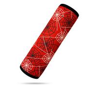 Spider - Copertura per cintura di sicurezza per bambini, imbottitura per cintura di sicurezza per ragazzi, imbottitura per cinture di sicurezza per bambini, 1 pezzo (rosso)