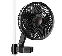 SPIDER FARMER Grow Ventilatore con clip, 10 velocità, motore EC, IP-44, protezione oscillante, ventola a clip per tenda da 10 W, clip fan Grow Tent