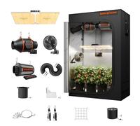 Spider Farmer Growbox - Set completo SF2000, lampada a LED per piante a spettro completo, dimmerabile, Samsung LM301B, kit completo 60 x 120 x 180 cm, Hydroponics 1680D Grow Tent Homebox