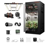 Spider Farmer Kit di coltivazione completo 90x90x180cm G3000 Bar Style LED Luce di crescita a spettro completo Sistema di coltivazione completo Indoor 1680D Tela con 4" Filtro ventilatore in linea