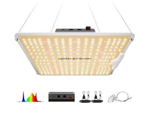 Spider Farmer SF1000 100W Lampada per Piante da Interno, LED Migliorate Dimmerabili a Spettro Completo, Elevato PPFD, Penetrazione Luminosa Semenzali Verdure Fiori, Tende Coltivazione 60x60/90x90cm