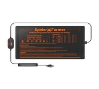 SPIDER FARMER Tappetino riscaldante per Piante Tappetino riscaldante con regolatore termostatico per la germinazione di piantine per Serra Indoor Tappetino riscaldante 25x52cm 20W