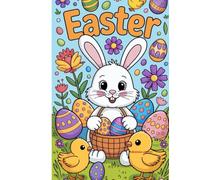 Spider Fun & Easter Friends Coloring Book: Fun and Easy Coloring Pages for Kids Ages 3-7