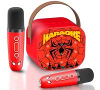 Spider Giocattolo, Spider Karaoke per Bambini con 2 Microfono Wireless Karaoke, Canta tu Karaoke Bambini 3-12 Anni Maschio, Microfono Bluetooth Bambino, Giochi Bambini, Regalo Bambino 4-12 Anni