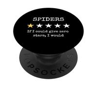Spider Haters Arachnaphobe Funny Sarcastic Bug Exterminator PopSockets PopGrip Adesivo