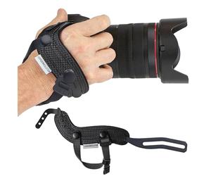 SPIDER HOLSTER - SpiderPro Camera Hand Strap v2 with Snap Assembly and Optional Wrist Strap - DSLR and Mirrorless Compatible (Graphite)