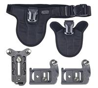 Spider Holster SpiderPro v2 - Sistema per doppia fotocamera mirrorless, sistema di bloccaggio automatico professionale per il trasporto, estrazione veloce, per 2 fotocamere e attrezzatura pesante