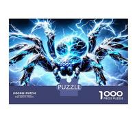 Spider Lightning Storm 1000 Pezzi Bundle Puzzle Electric Arachnid Power Puzzle Cartone Extra Spesso - Preferito Dai Collezionisti, Relax Mentale, Pause Ufficio, Viaggio E Regali Festivi 38x26cm/1000pc
