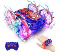 Spider Macchina Telecomandata Anfibia, RC Auto Macchinina Barca Radiocomandata Acrobatica Giochi Bambini Bimbi 6 7 8 9 10 11 12 Anni Regali Compleanno Ragazzi Giocattoli Gioco Giardino Esterno