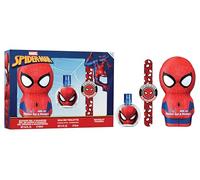 Spider-Man - Astuccio con EDT 50 ml, gel doccia e shampoo 2D 400 ml e bracciale
