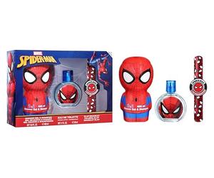 Spider-Man - Astuccio con EDT 50 ml, gel doccia e shampoo 2D 400 ml e bracciale
