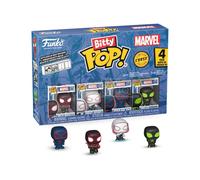 Funko Bitty Pop! Spider-Man - Miles Morales 4pkE una Mini Figura Misteriosa a Sorpresa - 0.9 Inch (2.2 Cm) - Marvel Comics - Fumetti Marvel da Collezione - Idea Regalo - Borse Party Stocking