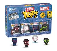 Funko Bitty Pop! Spider-Man - Miles Morales 4pkE una Mini Figura Misteriosa a Sorpresa - 0.9 Inch (2.2 Cm) - Marvel Comics - Fumetti Marvel da Collezione - Idea Regalo - Borse Party Stocking
