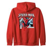 Spider-Man Brand New Day Jumping Comic Felpa con Cappuccio