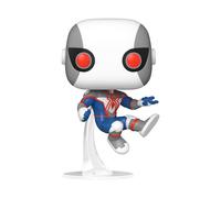 Funko POP! Marvel: Spider-Man Bug-Eyes Armor - (White/Blue) , Convention - Marvel Comics - Fumetti Marvel - Esclusiva Amazon - Figura in Vinile da Collezione - Idea Regalo - Merchandising Ufficiale