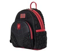 Loungefly Marvel: Spider-Man - Web - Mini zaino ricamato 3D con ciondolo a cerniera - Borse da collezione