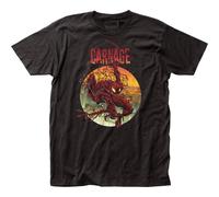 Spider-Man Carnage Maglia Marvel Nera T-Shirt Comics Manica Corta