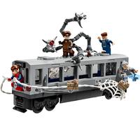 LEGO ǀ Marvel Spider-Man Contro Doc Ock: Duello sul Treno - Giocattolo da Esposizione con 4 Minifigure - Regalo da Collezione Da Supereroi per Bambini da 9 Anni in su Fan del Film - 76321