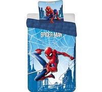 Jerry Fabrics Children's Bed Linen Set, Reversible Bed Linen, Spider-Man City Sp