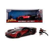 Spider-Man Diecast Model 1/24 2017 Ford GT Miles Morales Jada Toys