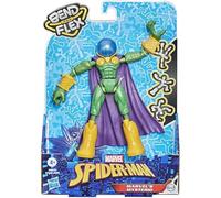 Spider-Man-Marvel Bend And Flex, Action Figure Mysterio della Marvely, Giocattolo Flessibile da 15 cm, Completo di Accessori, per Bambini dai 4 Anni in su, F0973