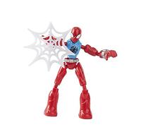 Spider-Man Hasbro Bend and Flex, action figure Scarlet Spider della Marvel, personaggio flessibile da 15 cm, completo di accessorio ragnatela, per bambini dai 4 anni in su