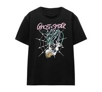 Spider-Man Maglietta Ragno Fantasma Rete di Neon Adulto Unisex (TV19212)