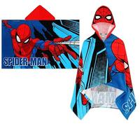 SPIDER-MAN Marvel - Asciugamano con cappuccio per bambini, poncho Avengers, asciugamano da bagno grande per bambini