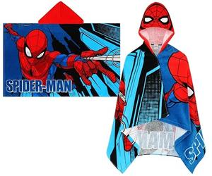 SPIDER-MAN Marvel - Asciugamano con cappuccio per bambini, poncho, Avengers e Spiderman, telo da spiaggia, grande