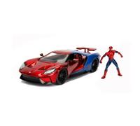 Spider-Man Marvel Figura E 2017 Ford Gt 1:24 Scala Jada 99725