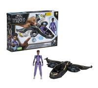 Spider-Man Marvel Studios Black Panther Wakanda Forever Vibranium Blast Sunbird con action figure Shuri da 6 pollici per bambini dai 4 anni in su