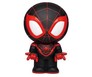 Spider-Man Miles Morales Black And Red Suit Pvc Figural Bank ACC NUOVO