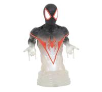 Spider-Man Miles Morales Camouflage SDCC 2021 Busto alto 7 pollici con scatola a