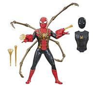Spider-Man: No Way Home Deluxe - Action figure Web Gear in scala 33 cm, con Sound FX, aggiornamenti del vestito e accessorio Web Blaster