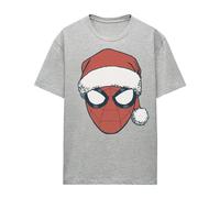 Spider-Man Portrait Maglietta Natale Cappello da Babbo Natale Erica (TV26503)