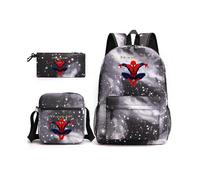 Spider-Man School Bag Backpack Pencil Case Shoulder Bag Three-piece Set _05