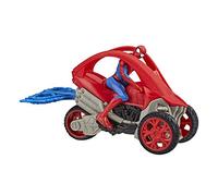 Marvel Comics Figura d'azione Spider-Man – Spider-Ham Veicolo Acrobatico – 15 cm con veicolo