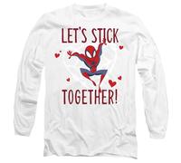 Spider-Man Stick Together Maglietta San Valentino Adulto Unisex (TV14386)
