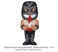 Spider-Man Venom Luchadore Vinyl Soda Chase con licenza ufficiale viene spedito