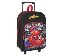 SPIDER-MAN - Zaino per bambini con carrello compatto, ideale per bambini di diverse età, comodo e versatile, qualità e resistenza, 33 x 43 x 15 cm