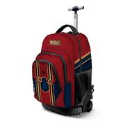 SPIDER-MAN ZAINO TROLLEY SCUOLA 47 CM 2 RUOTE SPALLACCI KARACTERMANIA RETE 06624