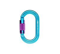 SPIDER SLACKLINE - Moschettone alluminio ovale CON GHIERA - Azzurro