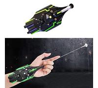 Spider String Shooter, con magneti a ventosa, Avvolgimento automatico, Raggio di lancio 9,8 piedi, Ricaricabile tramite USB, Giocattolo for giochi ruolo da supereroe for uomini e ragazzi(Black)