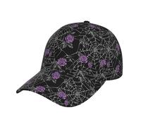 Spider Web Cobwebs Rose Cappelli Golf Casuale Tesa Curva Cappellino Moda Cappello da Baseball per Tennis Caccia Adulto