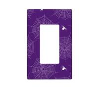 spider web - Placca da parete a 1 banda, dimensioni standard 11,2 x 6,9 cm, copertura decorativa per interruttore della luce, in policarbonato termoplastico