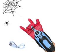 Spider Web Shooter 8 FT Ragnatela Lanciatore Guanti Automatici Corda Lanciatore Gioco di ruolo Giocattolo Web Launcher String Shooters Toy per bambini con ricarica USB