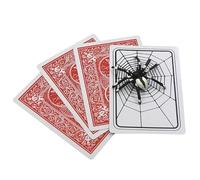 Spider Web Surprise Card Trick - Divertente scherzo magico Deck per primo piano illusioni di strada ed effetti di paura del salto - Puntello di carta 6,3 x 8,7 cm