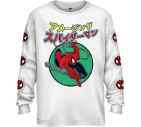 Spiderman 90's Kanji Marvel Comics Adulti Maniche