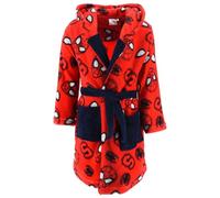Spiderman Accappatoio con cappuccio | Bambini | Regali per ragazzi | Spiderman | Poncho da bagno per bambini | Asciugamano | Vestaglia morbida (DE/NL/SE/PL, numerico, 98, Regolare, Rosso), Colore: