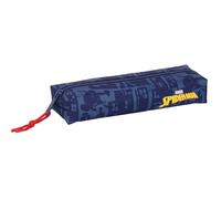 SPIDERMAN - Astuccio rettangolare per bambini, ideale per scuola e ragazzi, comodo e versatile, qualità e resistenza, 22 x 7 x 40 cm